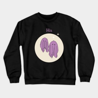 His, Matching ghost couple style 4 Crewneck Sweatshirt